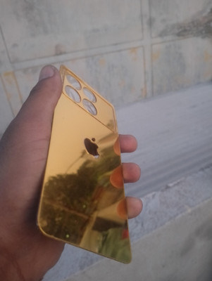 MOKPLZ POCO X6 PRO 5G GOLDEN MIRROR BACK PANNEL Mobile Skin(GOLDEN)