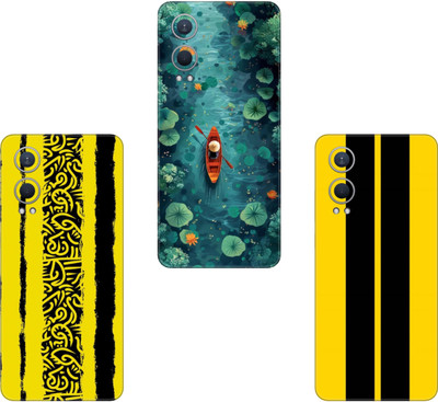AMTHA AMTHA REALME C11(PACK OF 3)Camera&Back Protector Premium Vinyl Mobile Skin(Multicolor)