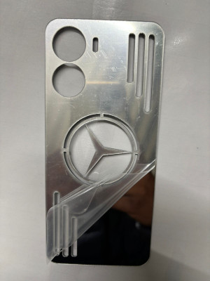 TWROP VIVO T2X 5G ACRYLIC MIRROR BACK PANNEL MERO STAR Mobile Skin(Silver)