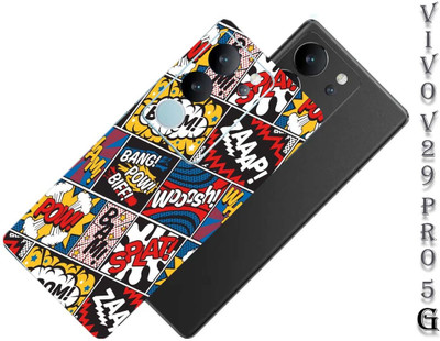 Pochanki Vivo V29 Pro 5G Mobile Skin(Splaty Boom Back Skin Multicolor)