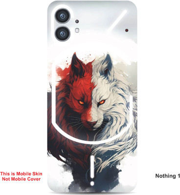 VYBE The Smart Choice Nothing 1 Wolf Embossed Mobile Skin(Persian Red 5)