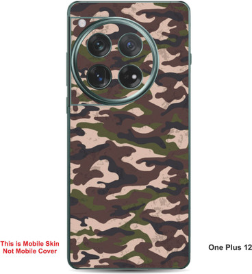 VYBE The Smart Choice One Plus 12 Camouflage Embossed Mobile Skin(Sanguine Brown A13)