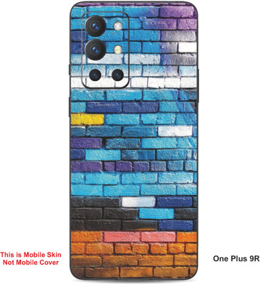 VYBE The Smart Choice One Plus 9R Art Embossed Mobile Skin(Peacock Blue A6)