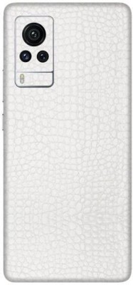 Vcare GadGets Vivo X60 Pro Mobile Skin(White Textured Leather)