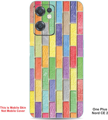 VYBE The Smart Choice One Plus Nord CE 2 Pattern Embossed Mobile Skin(Moonstone Blue A17)