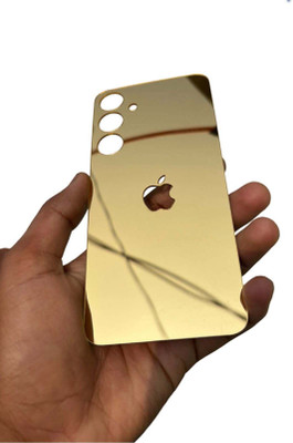 TWUAOP SAMSUNG GALAXY F55 5G MOBILE SKIN ACRYLIC SHEET MIRROR BACK PANNEL APPLE LOGO Mobile Skin(Gold)