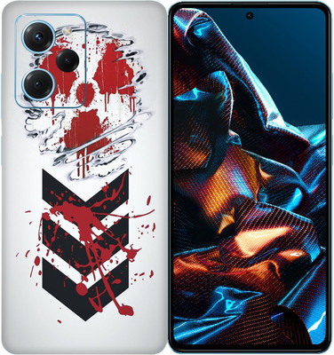 SkinoMania POCO X5 Pro 5G Mobile Skin(Multicolor Umbrella-Logo)