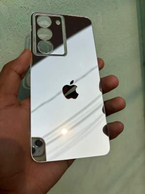 TWUAOP REALME 14X 5G ACRYLIC MIRROR BACK PANNEL Mobile Skin(Gold)