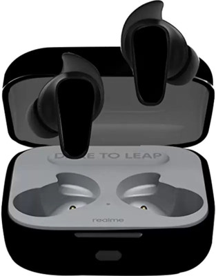 Flipkart SmartBuy Realme Buds Air 3Sskin_341mjh341sbr341 Mobile Skin(Ultra Super Black Leather With High Matte Finish.)