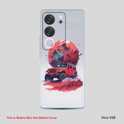 VYBE The Smart Choice Vivo V29 Art Mobile Skin Mobile Skin(Silver Grey A2)