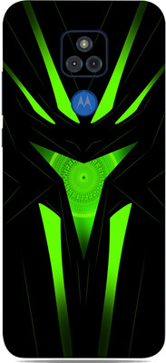 WeCre8 Skin's Moto G Play Mobile Skin(Black Green Abstract Multicolor Mobile Skin)