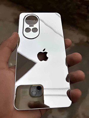 MOKPLZ OPPO RENO 10 PRO 5G BACK PANNEL MIRROR ACRYLIC SHEET Mobile Skin(Silver)