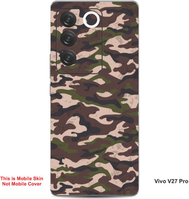 VYBE The Smart Choice Vivo V27 Pro Camouflage Embossed Mobile Skin(Judge Grey 6)