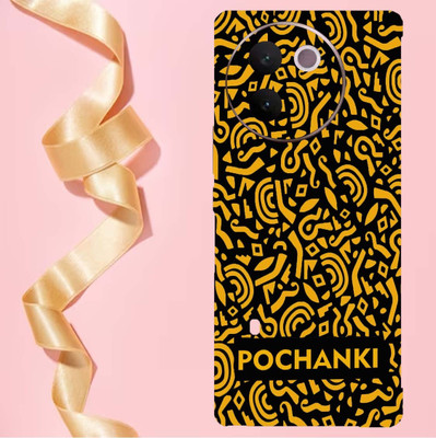 AsSkin Vivo V30e 5G Mobile Skin(yellow Abstract Skin With Glossy Matte Finish.)