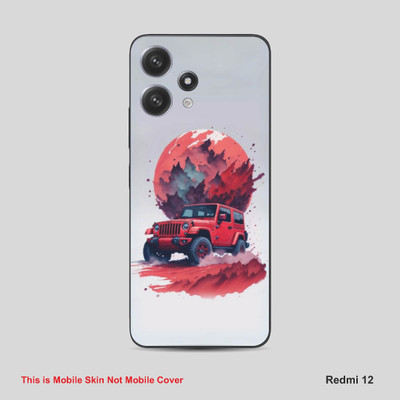 VYBE The Smart Choice Redmi 12 Art Mobile Skin Mobile Skin(Silver Grey A17)