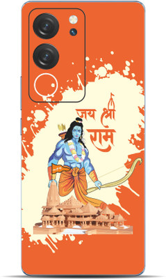 VYBE Vivo V29 Shree Ram Mobile Skin Mobile Skin(Orange ( Crayola) 35)