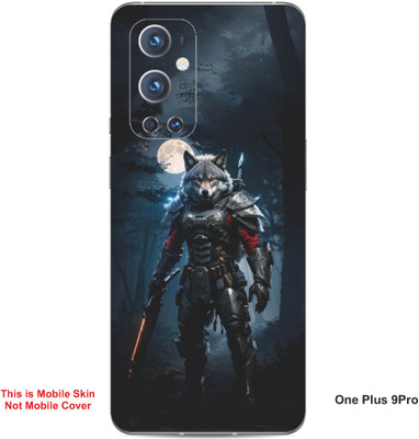VYBE The Smart Choice One Plus 9 Pro Wolf Embossed Mobile Skin(Faded Blue 26)
