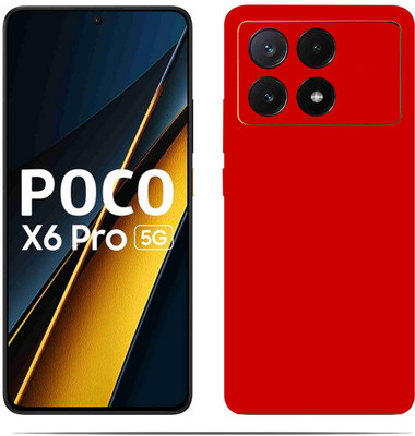 LAMHA POCO X6 PRO 5G Mobile Skin(Ultra Super Rediush Skin With HiighQuality MatteFinish_thanksS)