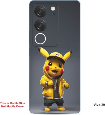 VYBE The Smart Choice Vivo V29 Pokemon Embossed Mobile Skin(Banana Yellow B6)