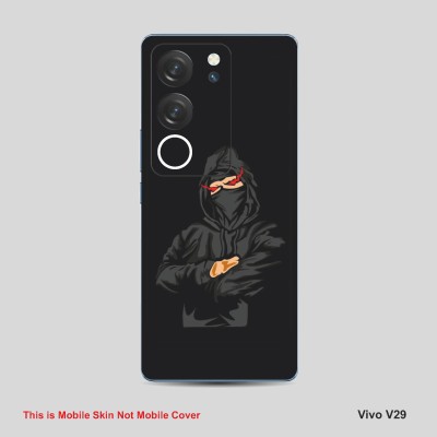 VYBE The Smart Choice Vivo V29 Horror Mobile Skin Mobile Skin(Dune Black A2)