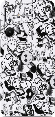 SkinoMania samsung galaxy M16 5G Premium Vinyl Mobile Skin (Multicolor) Mobile Skin(doodle-Art)