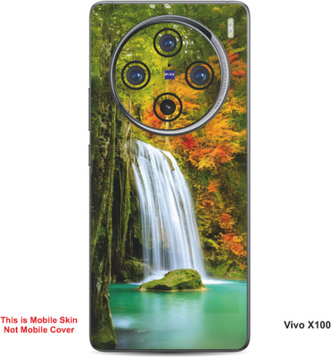 VYBE The Smart Choice Vivo X100 Naturel Mobile Skin(Dirty Orange, Green 18)