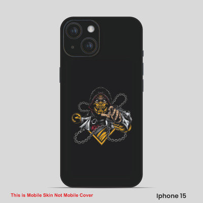 VYBE The Smart Choice iPhone 15 Horror Mobile Skin(Carbon Grey,Fuel Yellow 8)