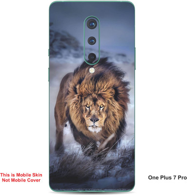 VYBE The Smart Choice One Plus 7 Pro Lion Embossed Mobile Skin(Judge Grey 22)
