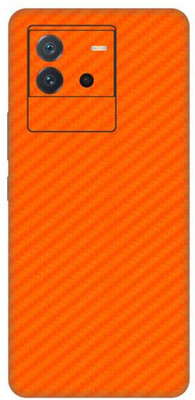 Vcare GadGets iQOO Neo 6 5G Mobile Skin(Fiber Carbon Orange)