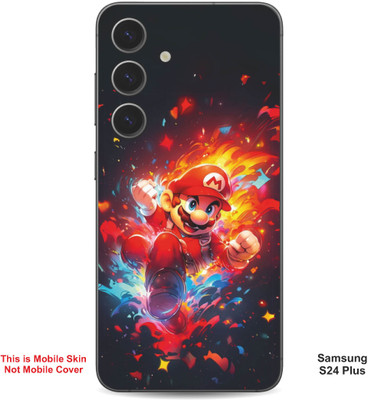 VYBE The Smart Choice Samsung S24 Plus Super Mario Embossed Mobile Skin(Lava Red 1)