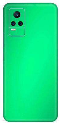 Vcare GadGets Vivo Y21e 5 G Mobile Skin(Metallic Light Green Shining)