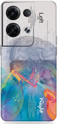 WeCre8 Skin's Oppo Reno 8 Pro 5G Mobile Skin(Brain Art Multicolor Mobile Skin With Cleaning Wipe)