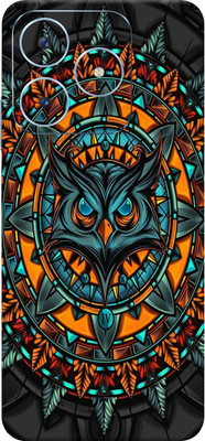 SkinoMania Realme Narzo N63 5G Mobile Skin(Mighty owl Multicolor Mobile Skin)