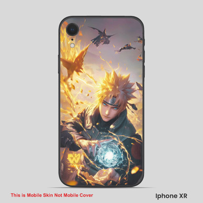 VYBE The Smart Choice iPhone XR Naruto Embossed Mobile Skin(Congo Brown 11)