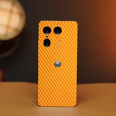 BUGGU Motorola Edge 50 Ultra 5G Mobile Skin(Ulltra Super Cfor_Golden Skin With High Matte Finish., Mobile Skin (Back+Side+Camera))