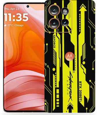 OggyBaba Moto Edge 50 Mobile Skin(Cyberpunk Yellow Black)