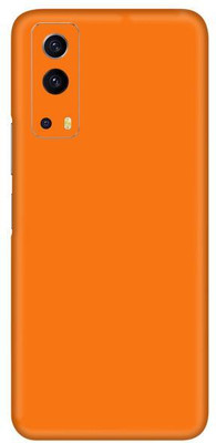 Vcare GadGets Orange Glossy vivo i QOO Z3 5G Mobile Skin(Orange Glossy)