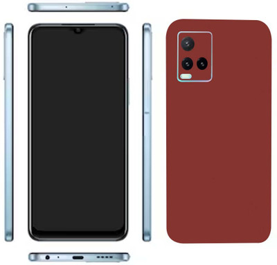 Pochanki Vivo Y33t Mobile Skin(Maroon matte Skin With Glossy Matte Finish.)