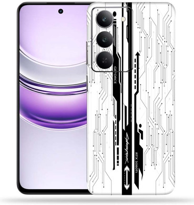 OggyBaba OggyBaba Realme 14x 5g Mobile Skin(White-CyberPunk)