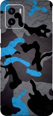 BUGGU Vivo Y15c Mobile Skin(Ultra Super Camouflage Blue Skin With High Matte Finish)
