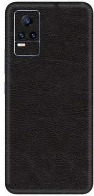 Vcare GadGets Vivo Y21e 5 G Mobile Skin(Leather Black)