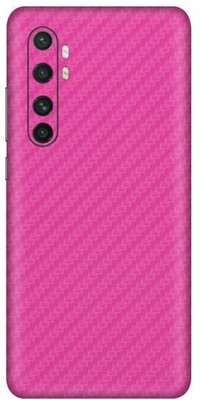 Vcare GadGets Mi Note 10 Lite Mobile Skin(Fiber Carbon Pink)