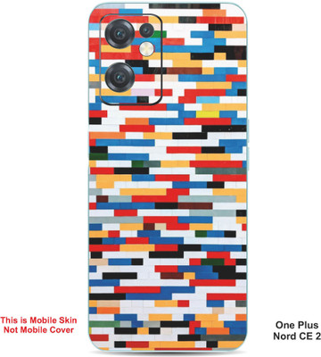 VYBE The Smart Choice One Plus Nord CE 2 Pattern Embossed Mobile Skin(Rose Madder A17)