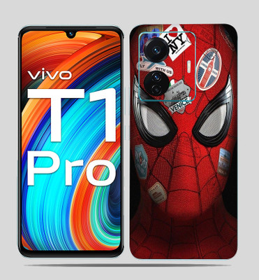 SkinoMania Vivo T1 Pro (5g) Mobile Skin(Spider-Man-Far--Home Multicolor Mobile skin)