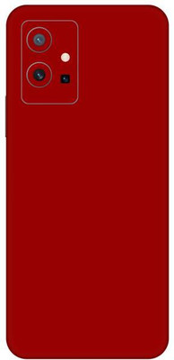 Vcare GadGets Red Matte vivo Y75 5G Mobile Skin(Red Matte)