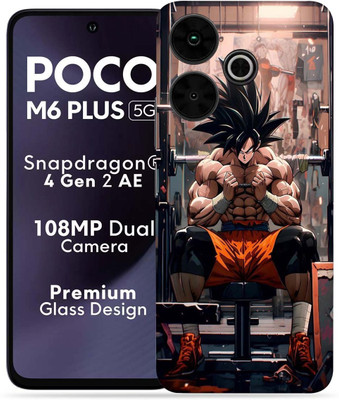 OggyBaba OggyBaba Poco M6 Plus 5g Mobile Skin(Gym with Goku)