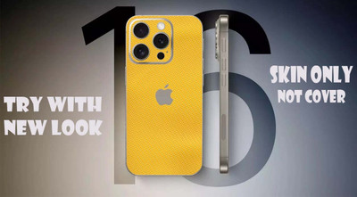 TJ CREATION Apple iPhone 16 Pro Mobile Skin(Yellow)
