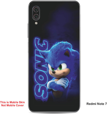 VYBE The Smart Choice Redmi Note 7 Sonic The Hedgehog Embossed Mobile Skin(Dark Slate Blue A1)
