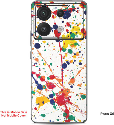 VYBE The Smart Choice Poco X6 Art Embossed Mobile Skin(Dark Byzantium 1)