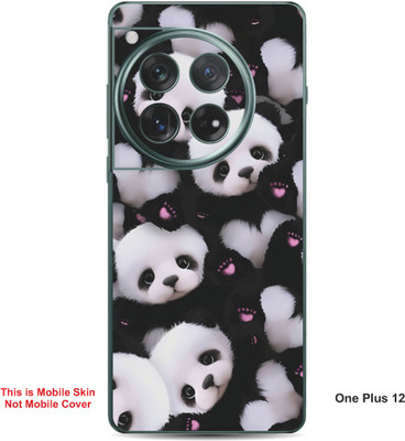 VYBE The Smart Choice One Plus 12 Panda Embossed Mobile Skin(Black & White 34)